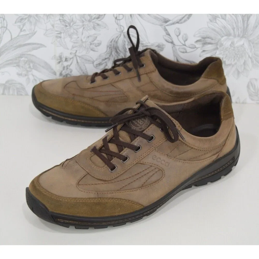 Ecco Brown Leather Sneakers Men's Size 47 (US 13 / 13.5) Oxfords